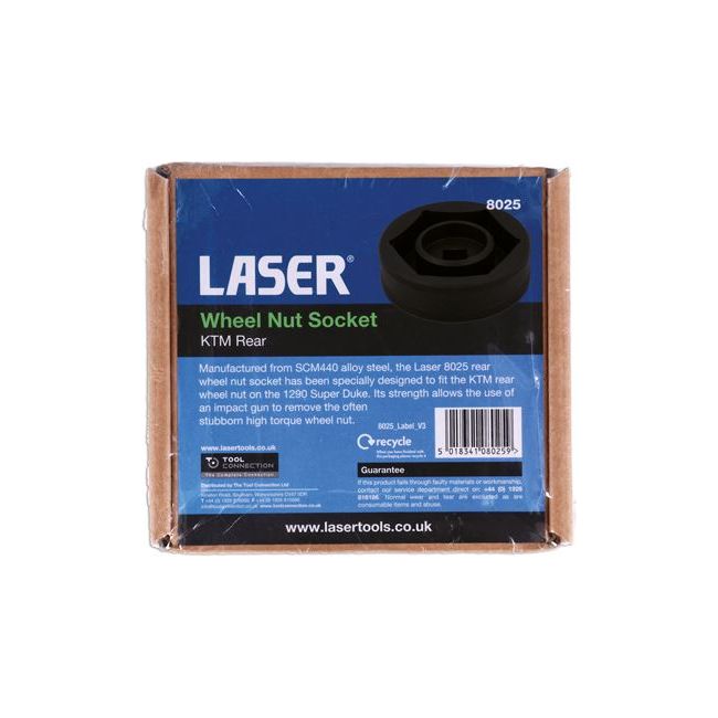 Laser Wheel Nut Socket KTM Rear 8025 Laser - Dynamic Drive