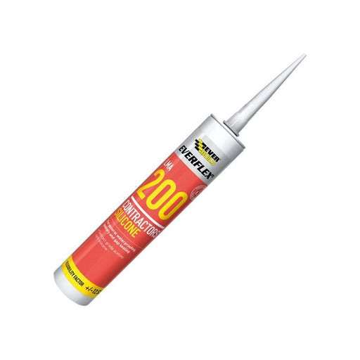 Everbuild Sika Everflex® LMA 200 Contractor's Silicone 295ml White Everbuild Sika - Dynamic Drive