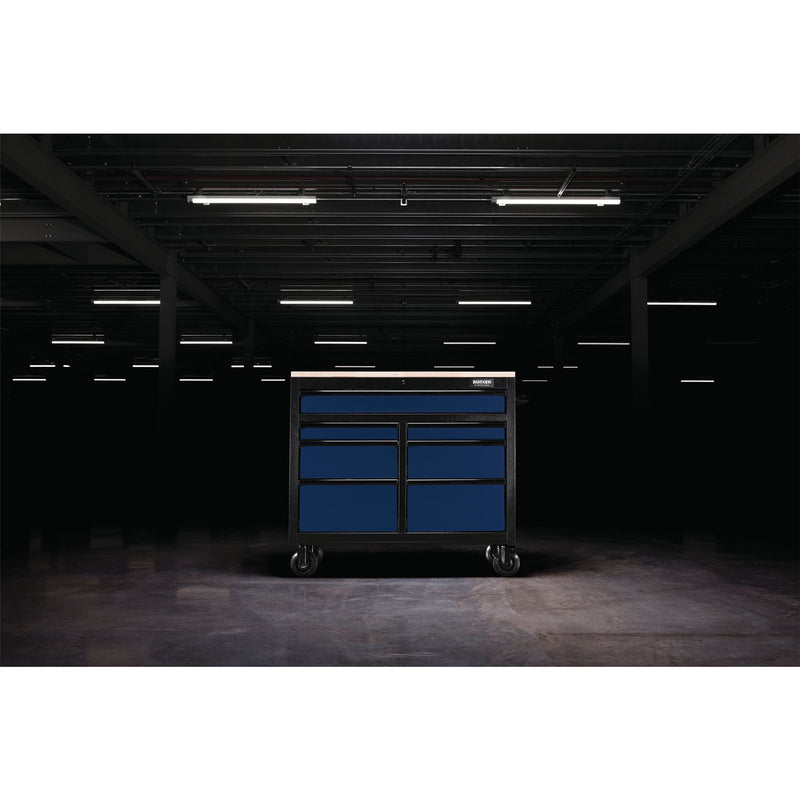 Draper BUNKER Workbench Roller Tool Cabinet, 7 Drawer, 41", Blue 08222 Draper - Dynamic Drive