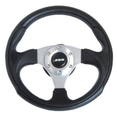 340mm Black Leather Steering Wheel + Boss fits Fiat Uno Turbo ie Uno Sx Td 89>96 Mountney Classic  - Dynamic Drive