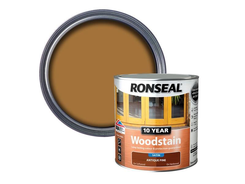 Ronseal 10 Year Woodstain Antique Pine 2.5 litre Ronseal - Dynamic Drive