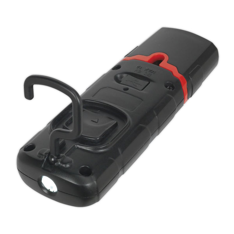 Sealey Rechargeable 360 Inspection Light 3W COB & 1W SMD LED Black Lithium-Polym Sealey - Dynamic Drive