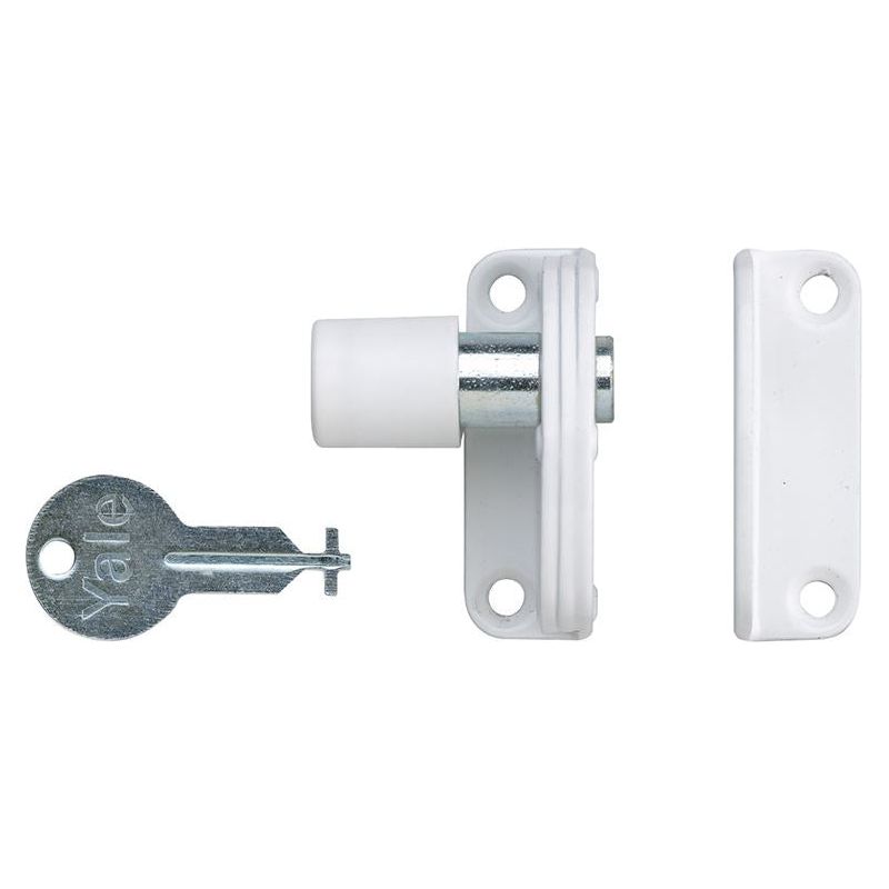 Yale Locks P123 Sash Window Presslock White Yale Locks - Dynamic Drive