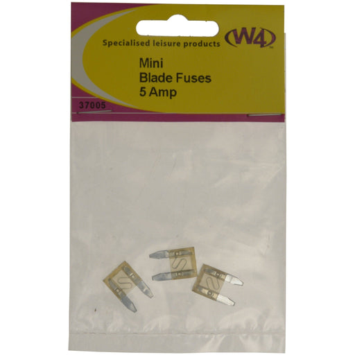 MDS1203 W4 Mini Blade Fuse 5 amp 3 pack 37005 W4 - Dynamic Drive