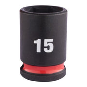 Milwaukee 15mm 3/8 Impact Socket Std-1Pc New 4932480272 Milwaukee - Dynamic Drive