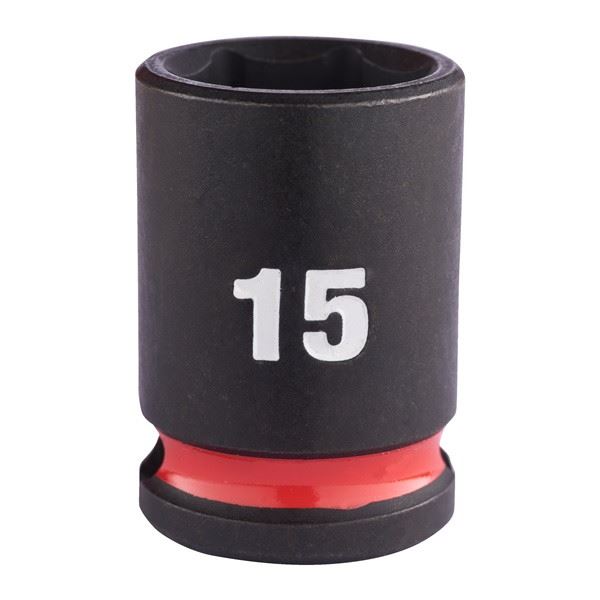 Milwaukee 15mm 3/8 Impact Socket Std-1Pc New 4932480272 Milwaukee - Dynamic Drive