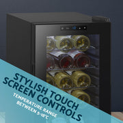 Baridi 15 Bottle Tabletop Wine Fridge & Cooler DH5 Baridi - Dynamic Drive