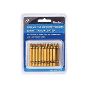 Bluespot Tools Titanium Coated Screwdriver Bits PZ2 x 50mm (Pack 10) BlueSpot Tools - Dynamic Drive