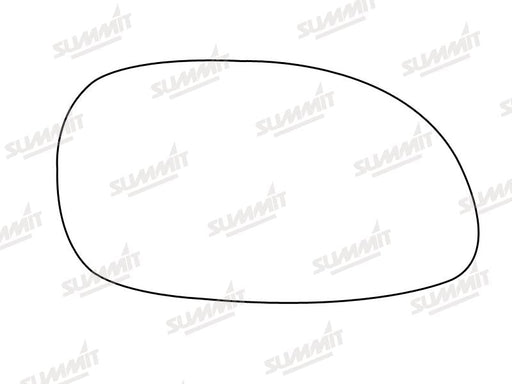 Summit Stick-On Standard Mirror Glass fits Honda Civic RHS Summit - Dynamic Drive