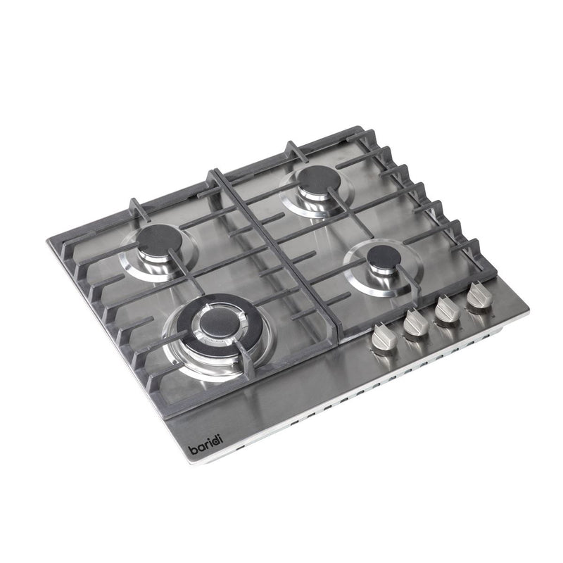 Baridi Gas Hob with 4 Cooking Zones 60cm - Stainless Steel DH225 Baridi - Dynamic Drive