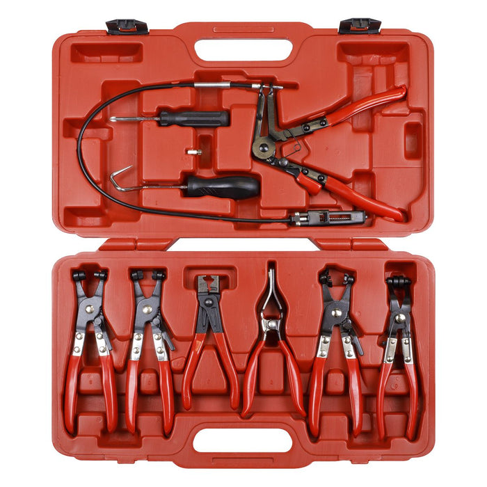 Sealey Hose Clip Removal Tool Set 9pc VS1662 Sealey - Dynamic Drive
