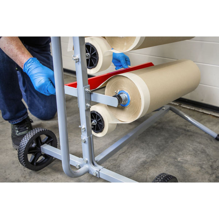 Sealey Masking Paper Dispenser Tree 2 x 300mm & 2 x 450mm Rolls MK63 Sealey - Dynamic Drive