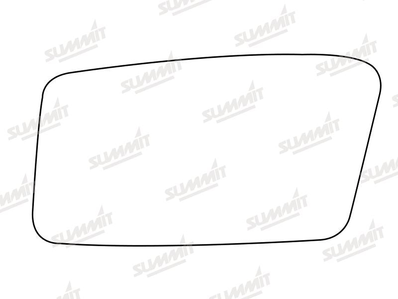 Summit Stick-On Standard Mirror Glass fits Hyundai Stellor LHS Summit - Dynamic Drive