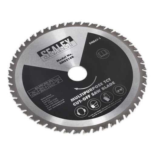 Sealey Multipurpose Cut-Off Saw Blade216 x 2.4mm/ï30mm 48tpu SMS216B Sealey - Dynamic Drive