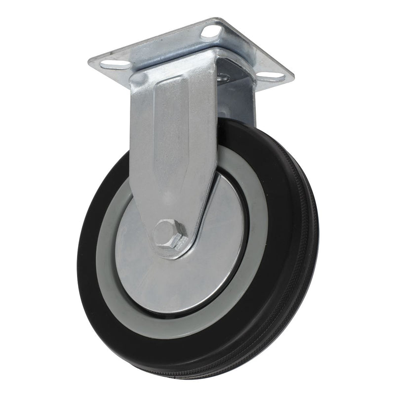 Sealey Castor Wheel Fixed Plate125mm SCW1125FP Sealey - Dynamic Drive