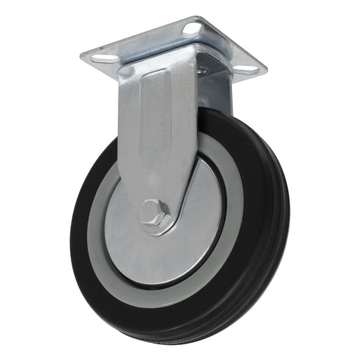 Sealey Castor Wheel Fixed Plate125mm SCW1125FP Sealey - Dynamic Drive