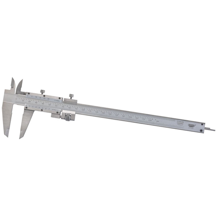 Draper Vernier Caliper with Fine Adjustment, 0 - 200mm or 8" 52379 Draper - Dynamic Drive