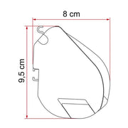 Fiamma F35 Pro Awning 250 Titanium Case Royal Grey Fabric Campervan Caravan Fiamma  - Dynamic Drive