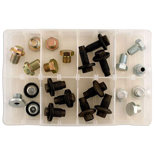 Connect Sump Plug UK Assortment 24 plugs plus washers to suit 32753 Tool Connection - Dynamic Drive