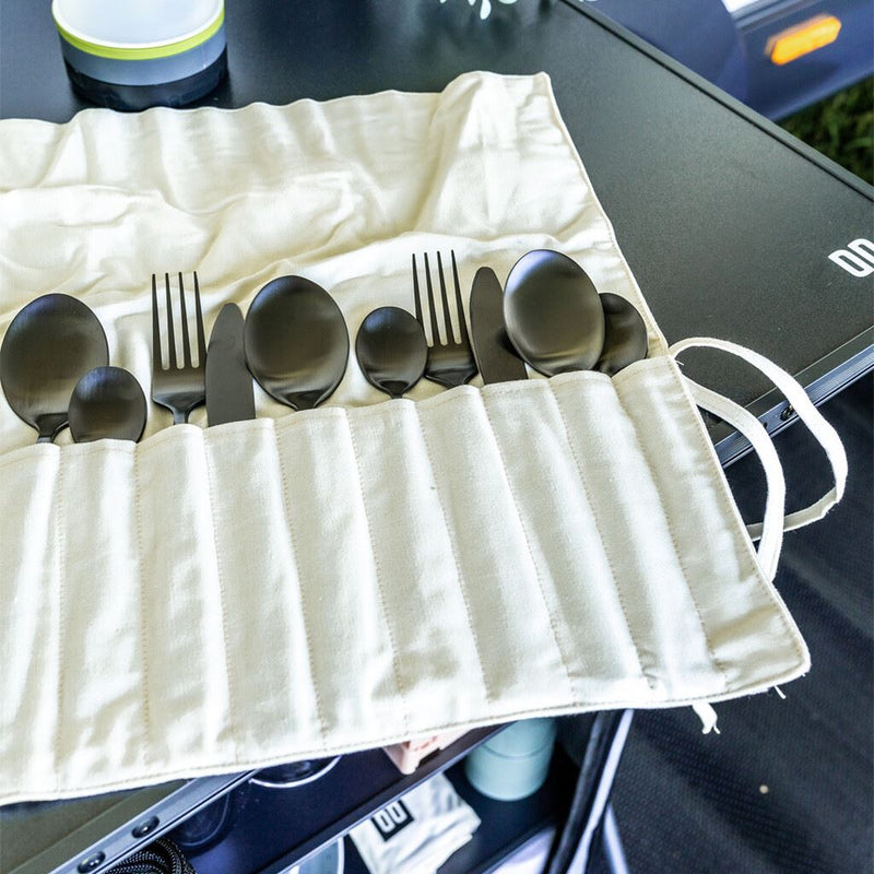 Travellife Altea Cutlery Set Stainless Steel Black 16 Pieces 1191070 Travellife - Dynamic Drive