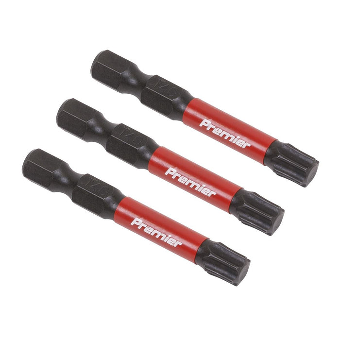 Sealey TRX-Star* T40 Impact Power Tool Bits 50mm 3pc AK8246 Sealey - Dynamic Drive