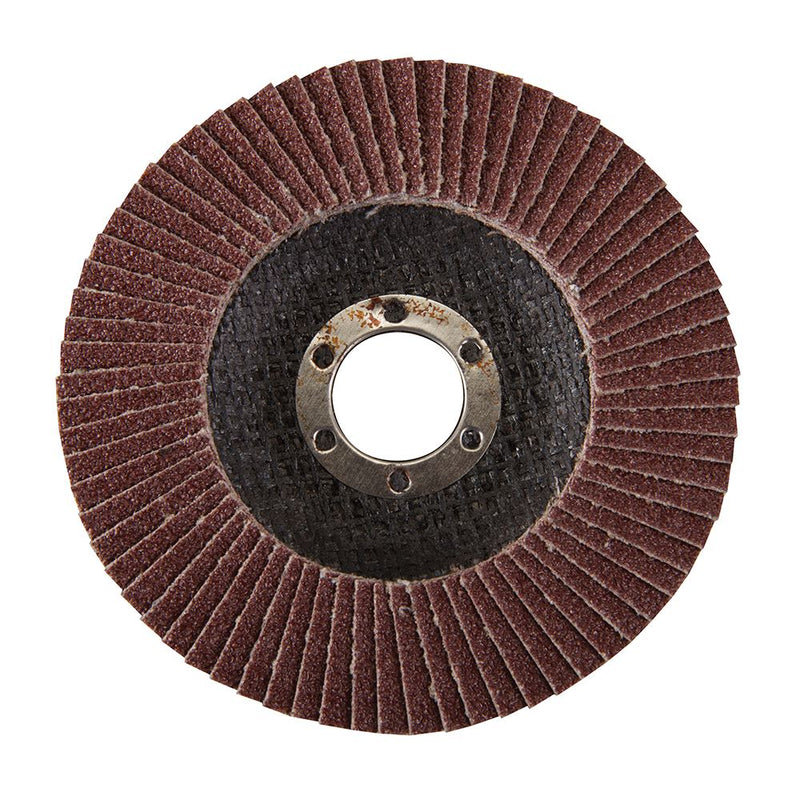 Silverline Aluminium Oxide Flap Disc 115mm 60 Grit Silverline - Dynamic Drive