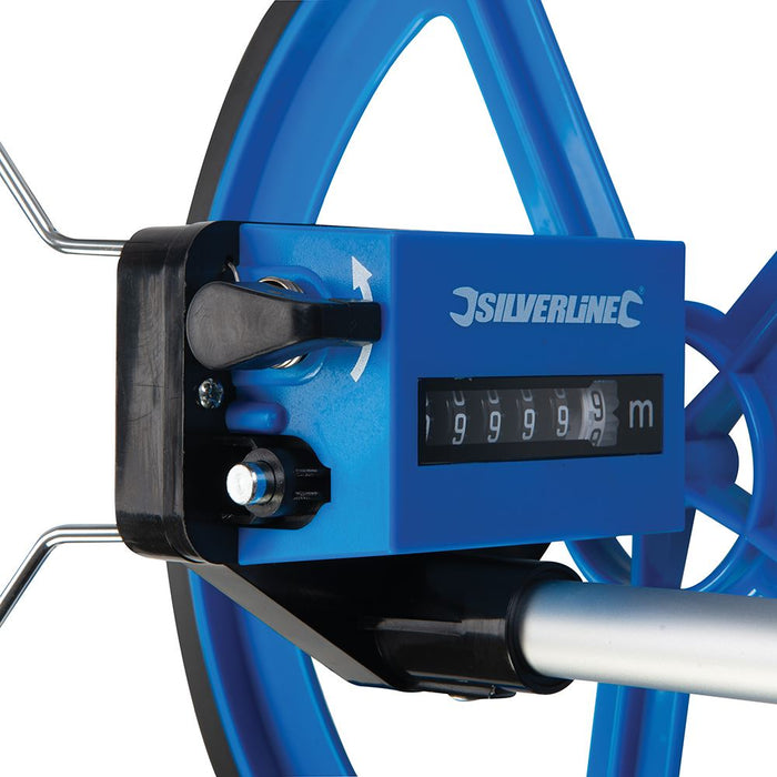 Silverline Metric Measuring Wheel 0 - 99,999.9m Silverline - Dynamic Drive