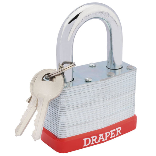 Draper Laminated Steel Padlock, 65mm 68807 Draper - Dynamic Drive