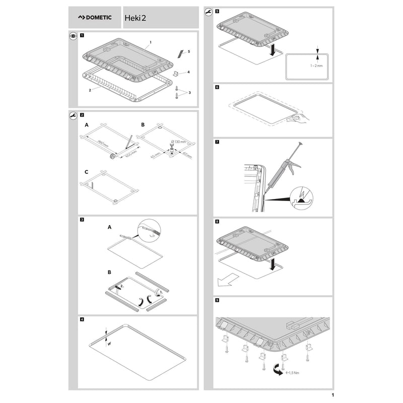 Dometic Heki 2 Rooflight 9104100235 Dometic - Dynamic Drive