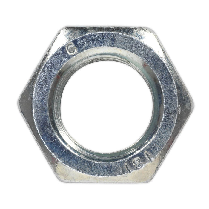 Sealey Steel Nut M20 Zinc DIN 934 Pack of 10 SN20 Sealey  - Dynamic Drive