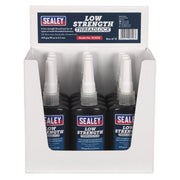 Sealey Thread Lock Low Strength 50ml Pack of 12 SCS222 Sealey - Dynamic Drive