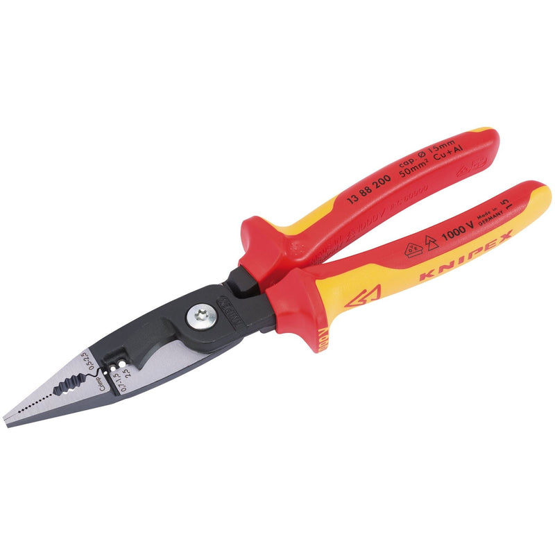 Draper Knipex 13 88 200UKSBE Fully Insulated Electricians Universal Installation Draper - Dynamic Drive