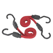 Sealey Flat Bungee Cord Set 2pc 760mm BCS17 Sealey - Dynamic Drive