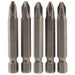 Draper Cross Slot Insert Bit, 1/4" Hex, 50mm Long, No.2 (Pack of 5) 64288 Draper - Dynamic Drive