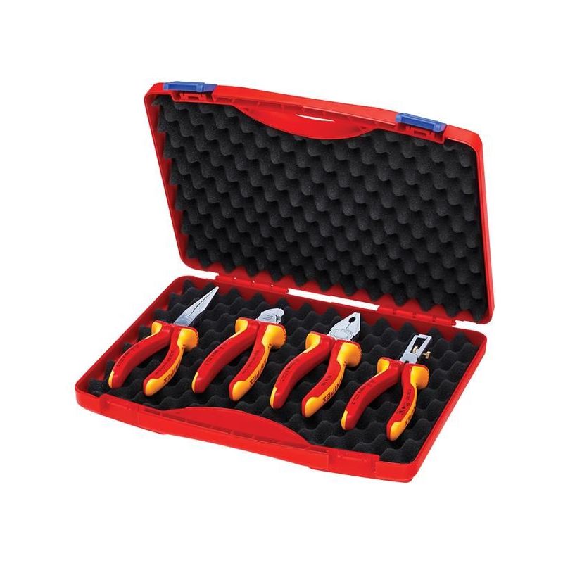 Knipex VDE Pliers Set in Case, 4 Piece Knipex - Dynamic Drive