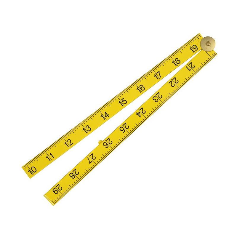 Fisco Yellow ABS Nylon Rule 1m / 39in Fisco - Dynamic Drive