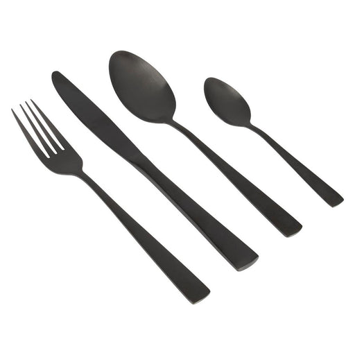 Gimex Cutlery Black 16 Pieces Gimex - Dynamic Drive