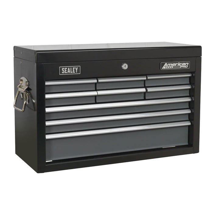 Sealey Topchest 9 Drawer with Ball-Bearing Slides Black/Grey AP2509B Sealey - Dynamic Drive