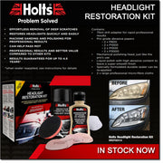 Holts Car Headlight Restoration Kit Restore Clarity & Appearance MOT HREP0031A Holts - Dynamic Drive