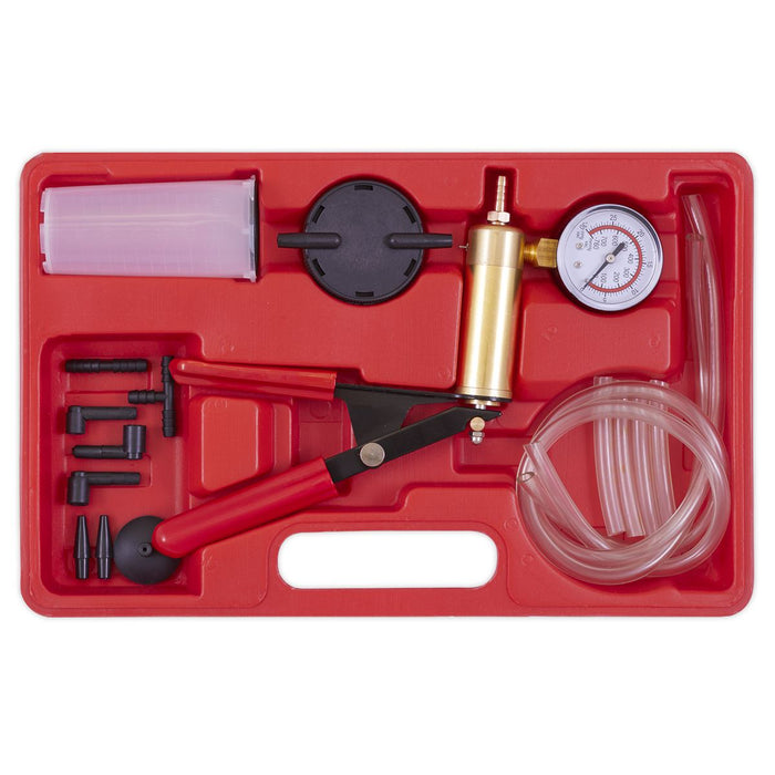 Sealey Vacuum Tester and Brake Bleeding Kit Diagnostic Engine Clutch Sealey  - Dynamic Drive