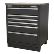 Sealey Modular Floor Cabinet 6 Drawer 775mm Heavy-Duty APMS03 Sealey - Dynamic Drive
