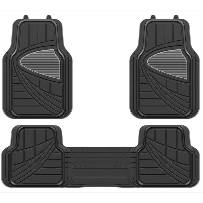 Streetwize Universal Rubber Mat Set - Luxury (With Full Cross Rear) - 4 Piece Streetwize  - Dynamic Drive