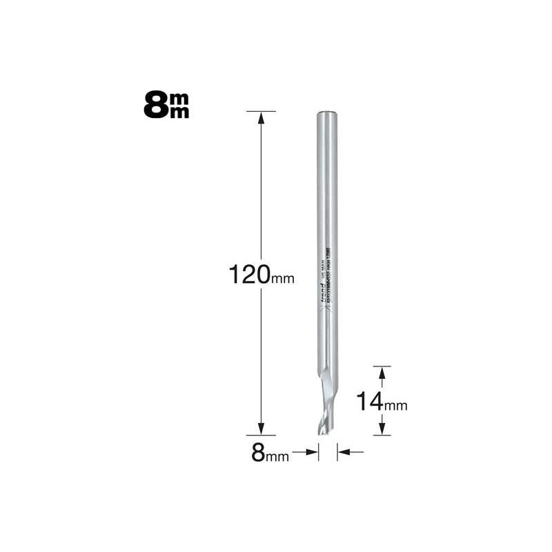 Trend 50/51 x 8mm HSSE Helical Plunge Bit 8mm Trend - Dynamic Drive