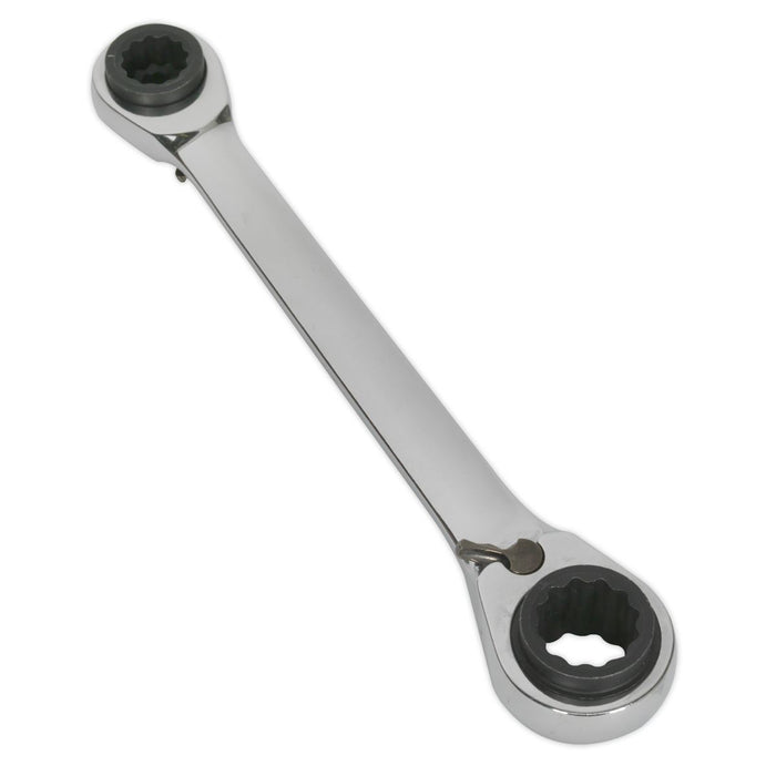 Siegen 4-in-1 Reversible Ratchet Ring Spanner 72 Tooth Siegen  - Dynamic Drive