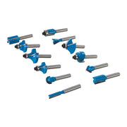 Silverline 1/4" TCT Router Bit Set 12pce 1/4" Silverline - Dynamic Drive