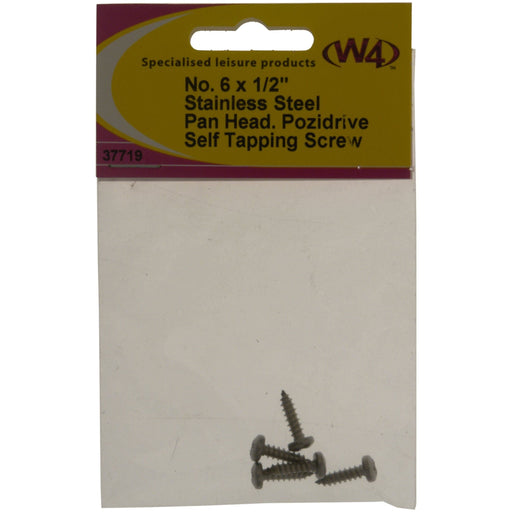 MDS1203 W4 No 6 x 1/2 Self Tapping Stainless Steel Pan head 37719 W4 - Dynamic Drive