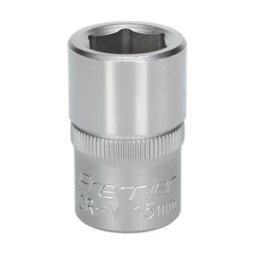 Sealey WallDrive Socket 15mm 1/2"Sq Drive S1215 Sealey - Dynamic Drive