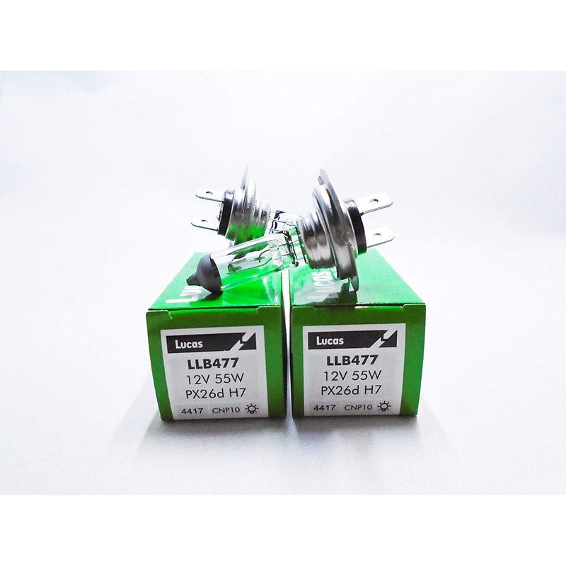 Pair of Lucas H7 (477/499) Car Headlamp Dipped Beam Bulb Lucas  - Dynamic Drive