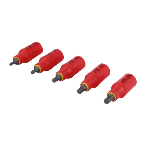 Laser Insulated Hex Bit Socket Set 3/8"D 5pc 8526 Laser - Dynamic Drive