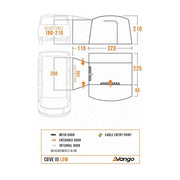 Vango Cove III Low Drive Away Awning Low Smoke Vango - Dynamic Drive